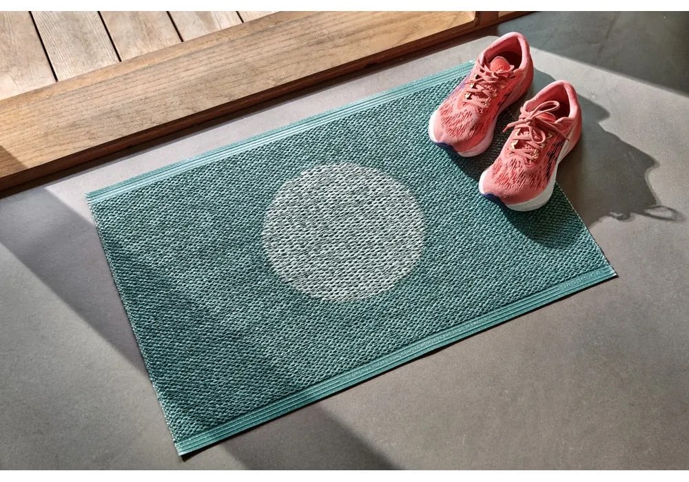 Tyrkysový vnútorný a vonkajší koberec 70x120 cm Vera Pop Jade – Pappelina