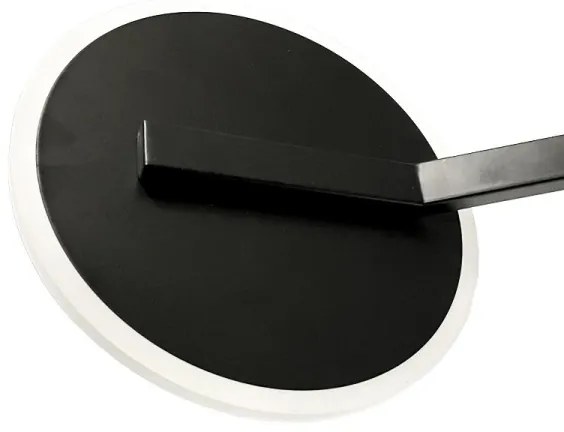 LED Stmievateľný prisadený luster LED/86W/230V 3000-6500K čierna + diaľkové ovládanie