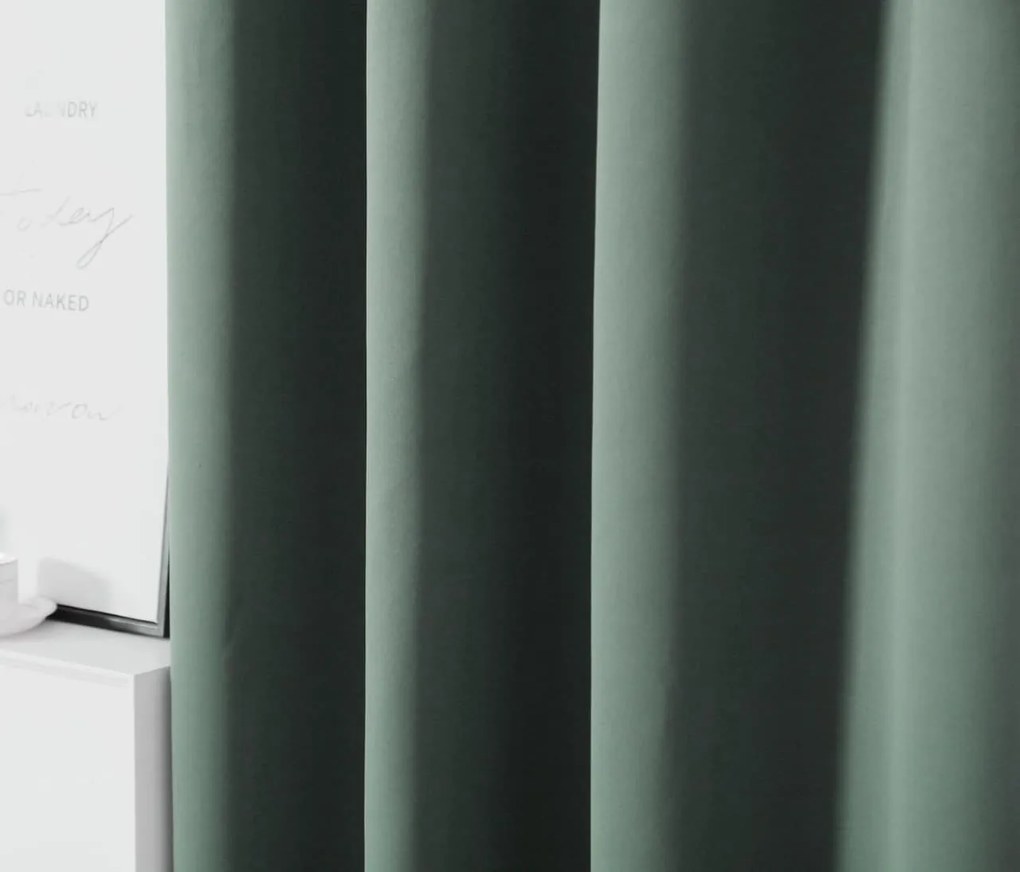 Záves OXFORD 140x270 cm, sivá zelená Zavesenie: Riasiaca páska