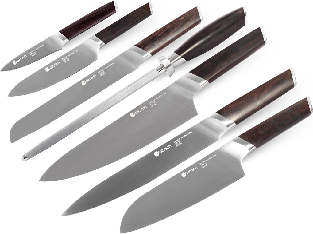 Elmich Kompletná sada nožov z nemeckej ocele 7 ks