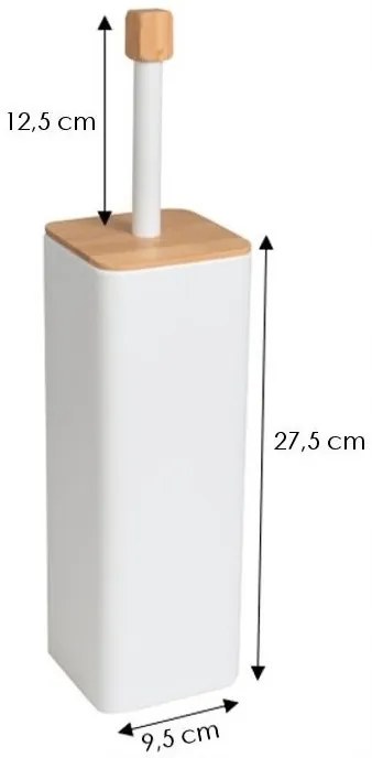WC kefa - biela s bambusom