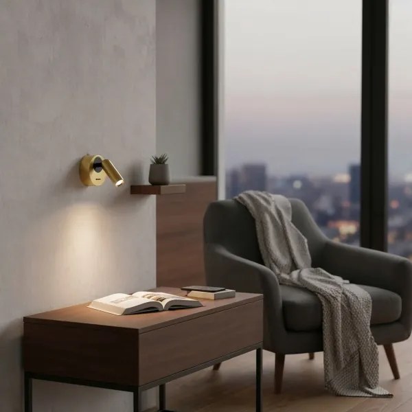 Ideal Lux - LED Nástenné bodové svietidlo BEAN LED/3W/230V CRI 90 mosadz