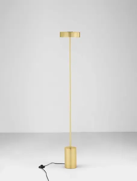 LED zlatá stojaca lampa Thea