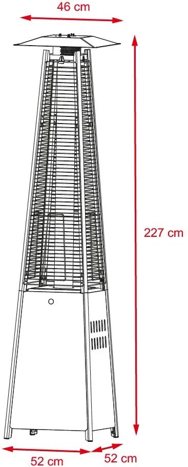 Terasový plynový ohrievač -žiarič AVENBERG SEVERIN