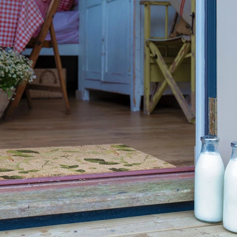 Rohožka z kokosového vlákna 40x60 cm Watercolour Leaves – Artsy Doormats