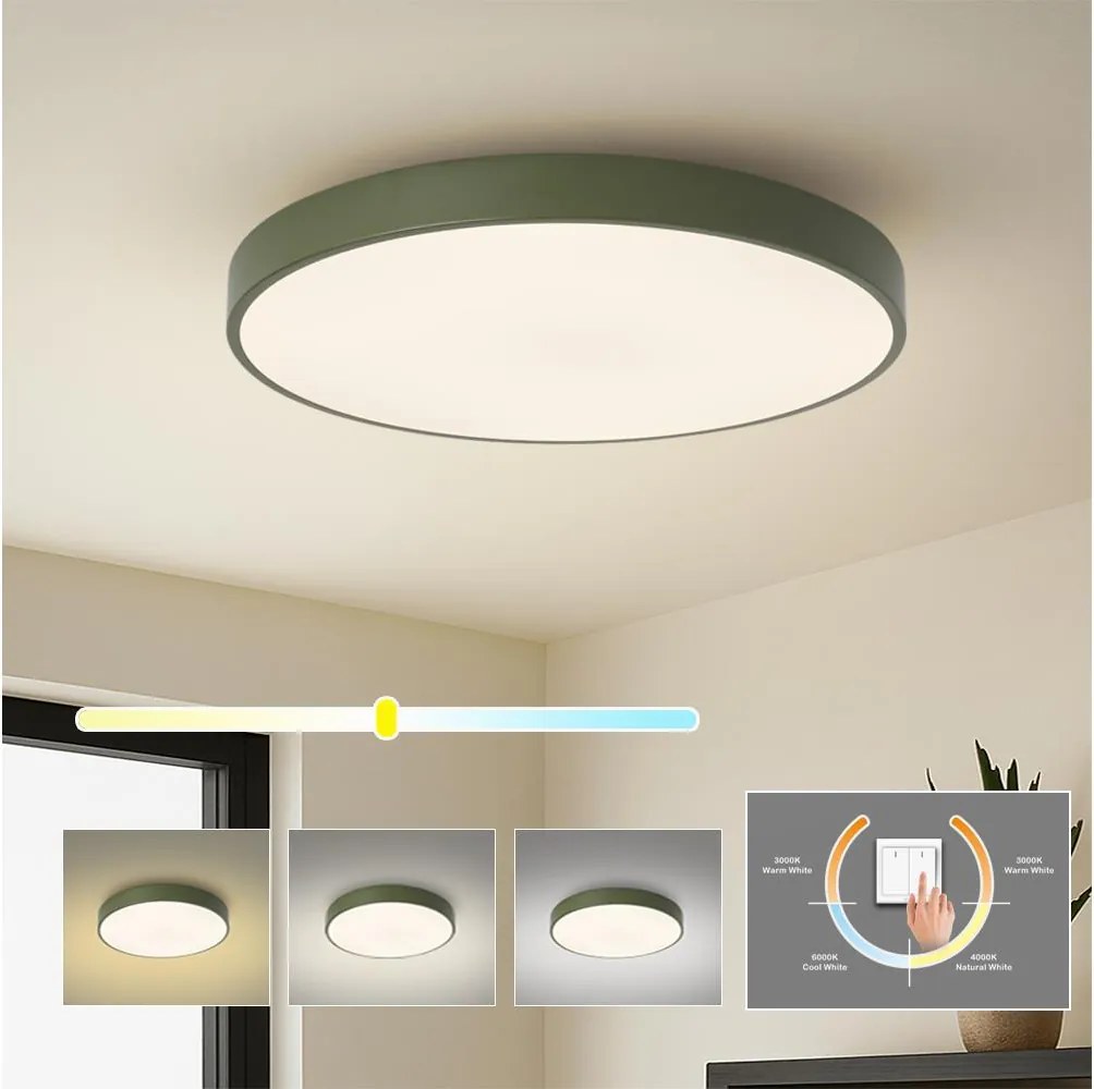 Brilagi - LED stropné svietidlo POOL LED/60W/230V 3000/4000/6000K 60 cm zelené