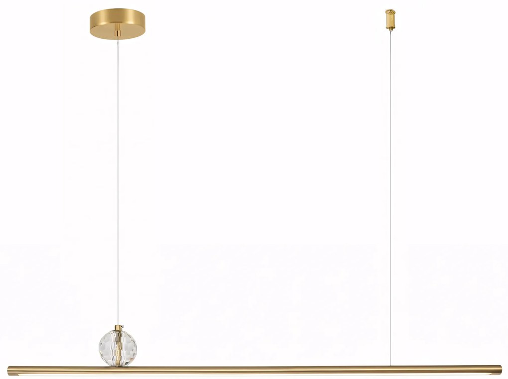 Toolight Toolight, LED stropné svietidlo 90cm, APP1778-CP, zlatá matná, OSW-04056