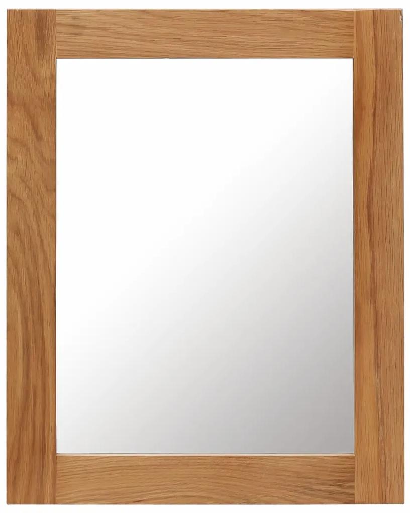 vidaXL Zrkadlo 40x50 cm, dubový masív