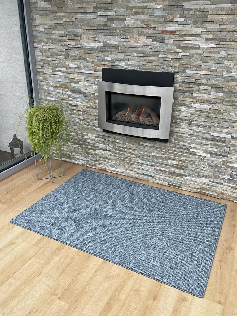 Vopi, Kusový koberec Alassio modrošedý, 50x80, modrá, kuchyňa