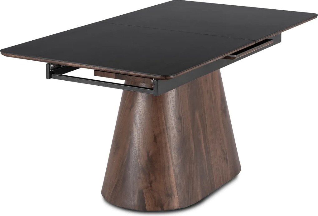 PROXIMA.store - Rozkladací jedálenský stôl LIZBONA FARBA: čierna, konštrukcia: dub
