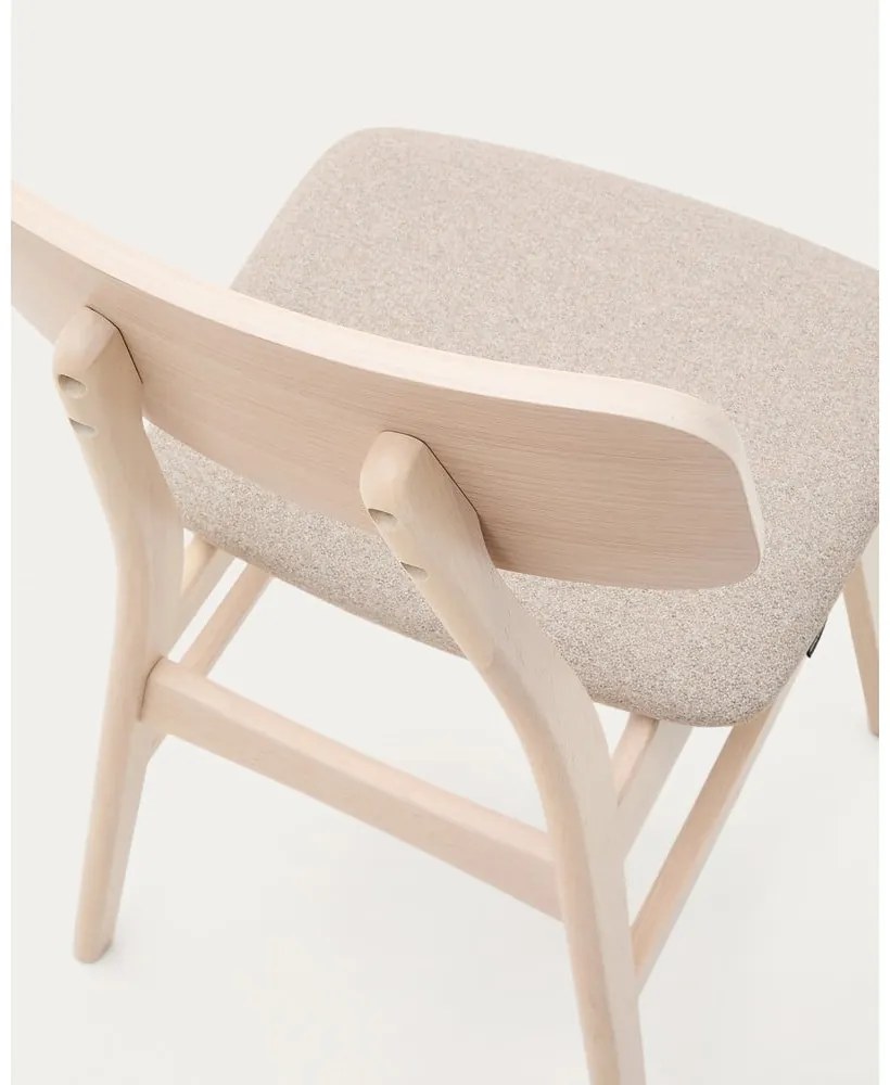 Jedálenská stolička v dekore duba v béžovo-prírodnej farbe v súprave 2 ks Selia – Kave Home