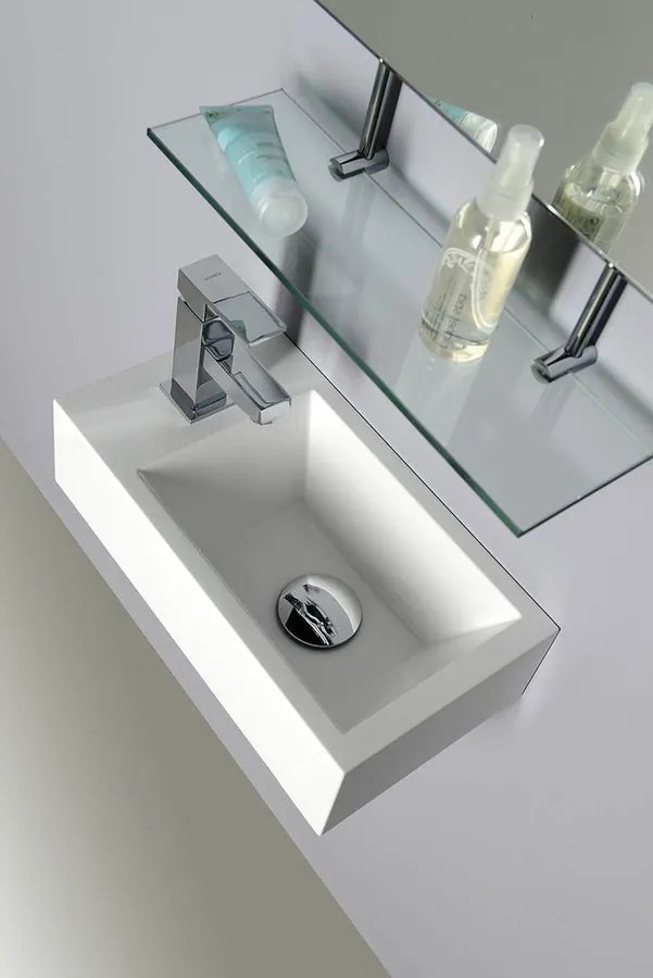 Sapho Sapho, MINOR betónové umývadlo na dosku, priemer 26cm, zelená matná, MR26023