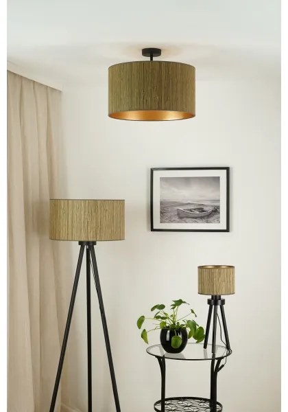 Brilagi - Prisadený luster BOSTON ROLLER 1xE27/15W/230V pr. 45 cm hnedá/zlatá