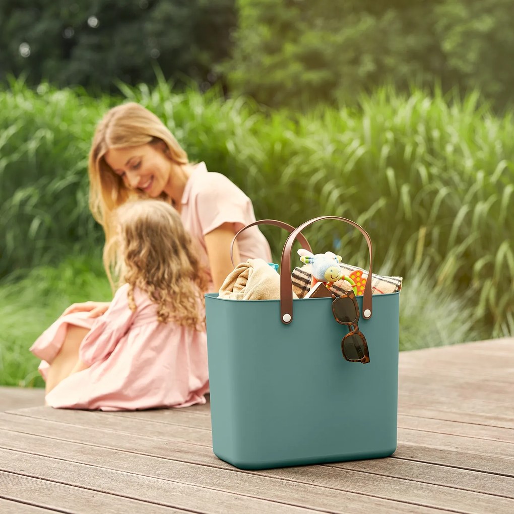 Nákupná taška, kabelka, plastová MULTIBAG, zelená, 25 l