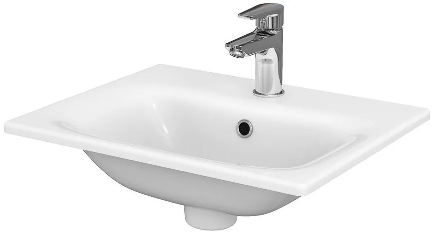 Cersanit Moduo SET, závesná skrinka 50x40x57 cm + umývadlo 50cm, antracitová matná, S801-471-DSM