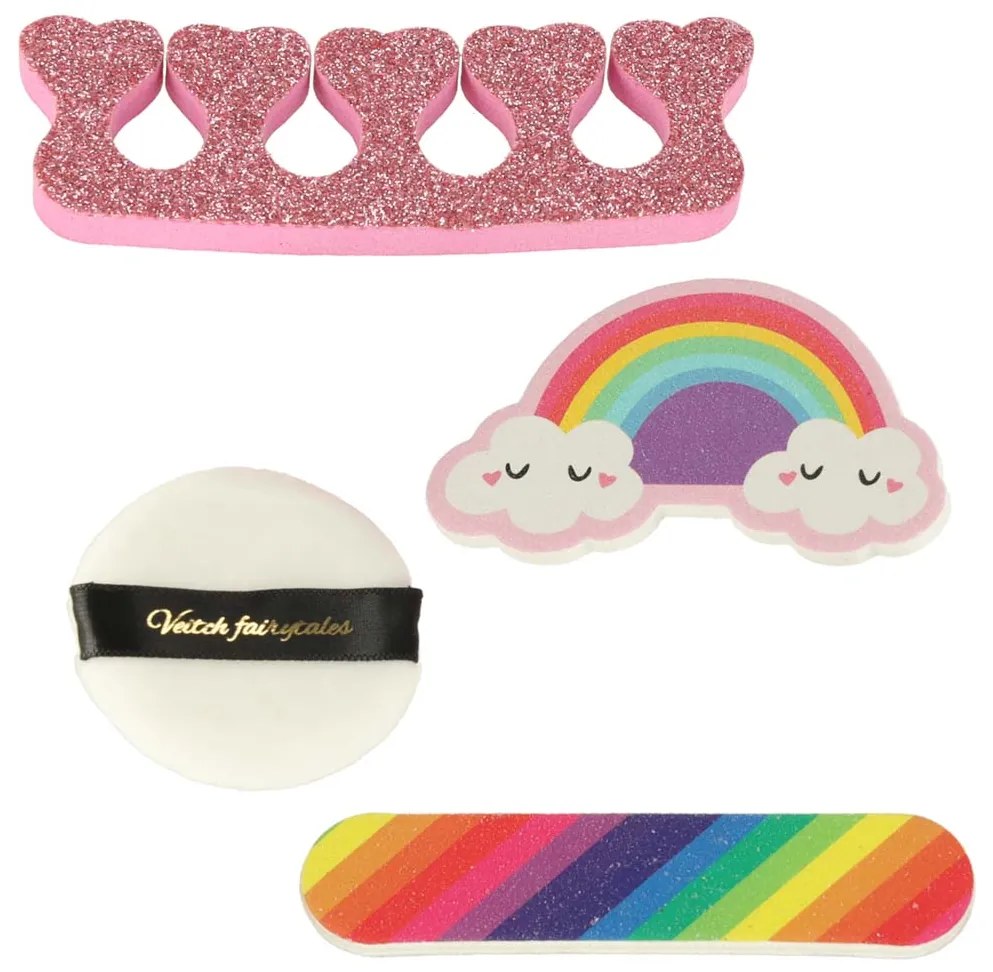 KIK Detská make-up sada Jednorožec 21 ks – pastelová kozmetika v taštičke