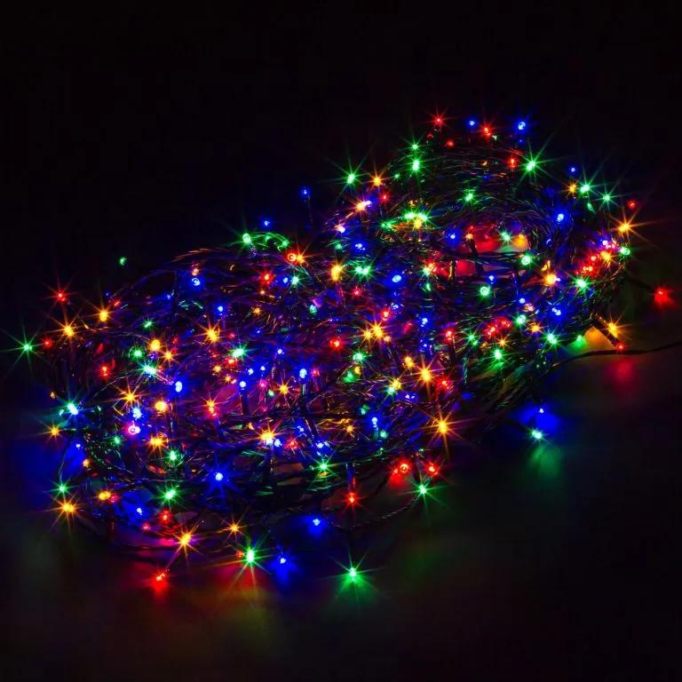 VOLTRONIC Vianočná reťaz  60 m, 600 LED, farebná, ovládač