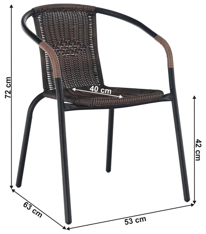 Záhradná stolička DOREN Tempo Kondela