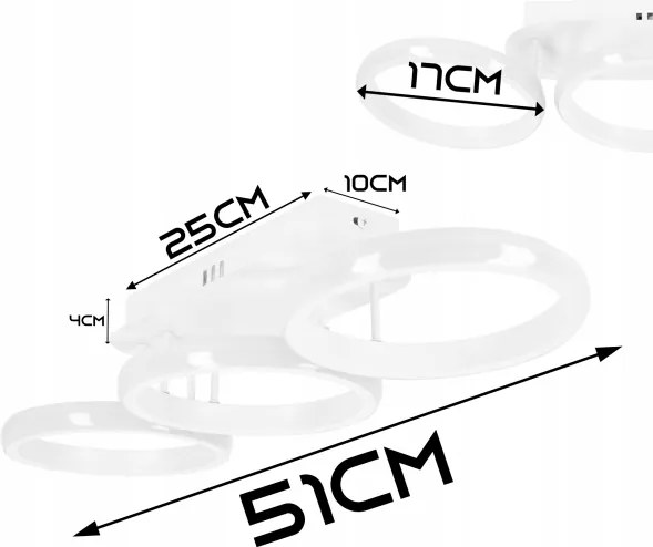 LED stmievateľné stropné svietidlo LED/30W/230V 3000-6500K biela Wi-Fi Tuya + diaľkové ovládanie