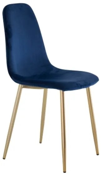 Polar stolička modrá/zlatá