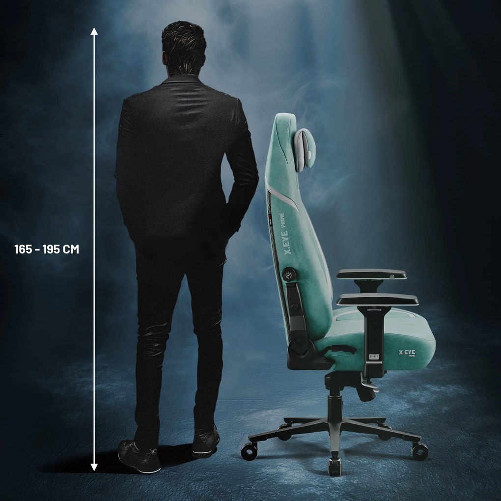 Herné kreslo Normal Size v mätový-čierny: Diablo X-Eye Prime Mystic Mint