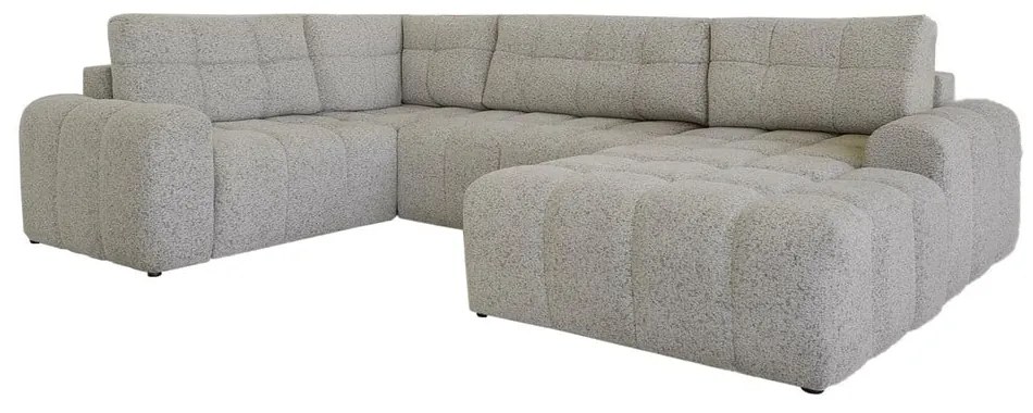 Svetlohnedá rozkladacia modulárna rohová pohovka s úložným priestorom (ľavý roh) Lulu – Miuform