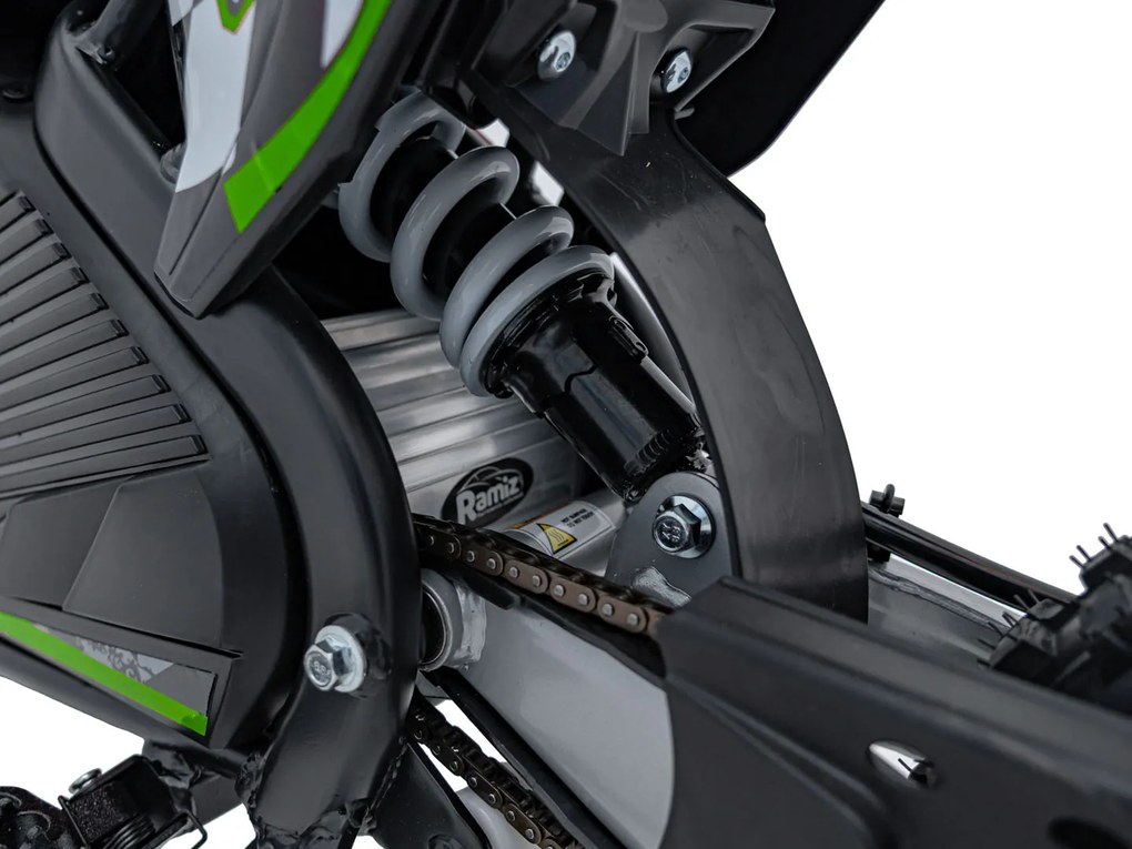 Elektrický detský PIT BIKE s batériovým motorom - zelený