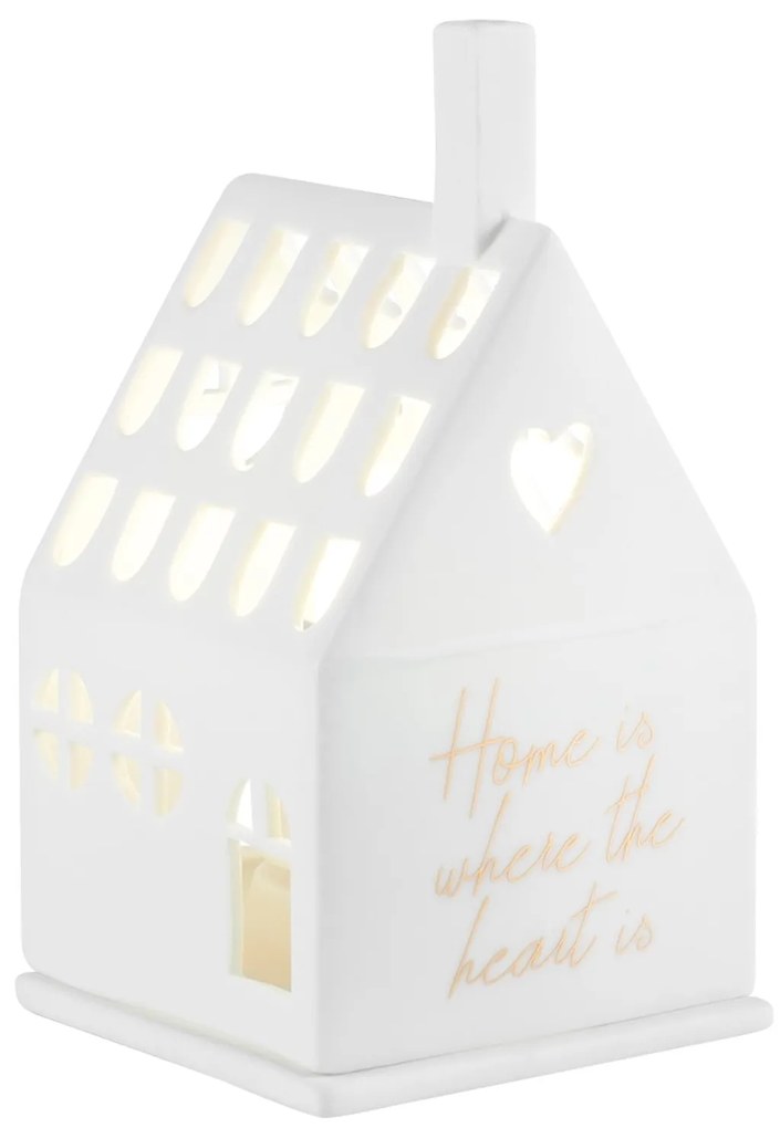räder Porcelánový svietnik domček Home is