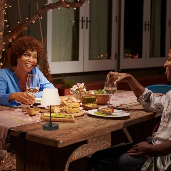 Brilo - LED vonkajšia stmievateľná nabíjateľná lampa LED/3W/5V IP44 2000 mAh