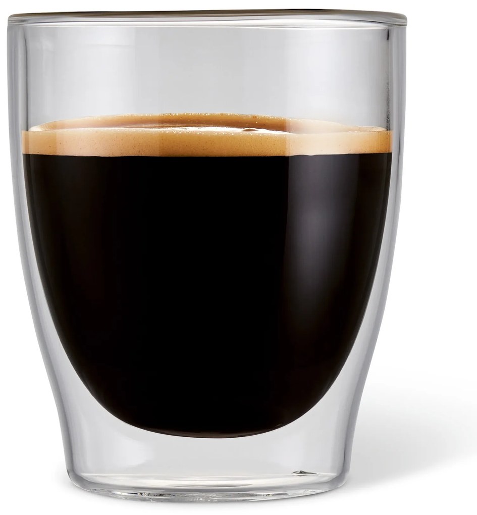 2 dvojstenné poháre na espresso