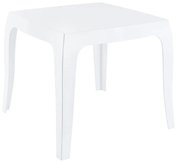 Stôl Queen ~ v43 x 50 x 50 cm - Biela