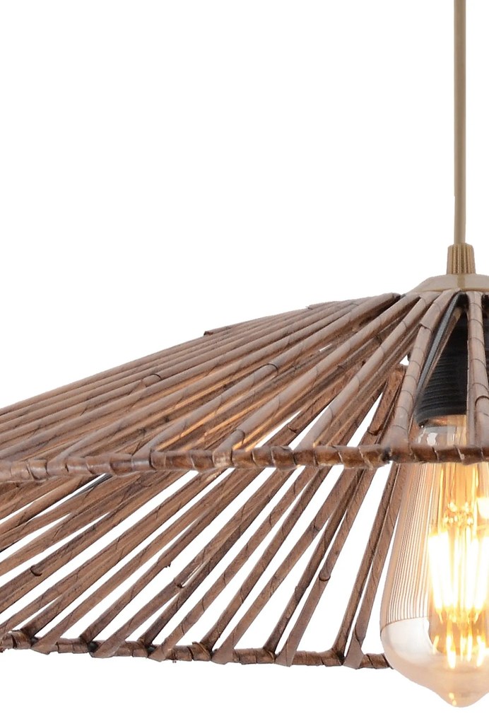 Závesný luster Conic hnedý