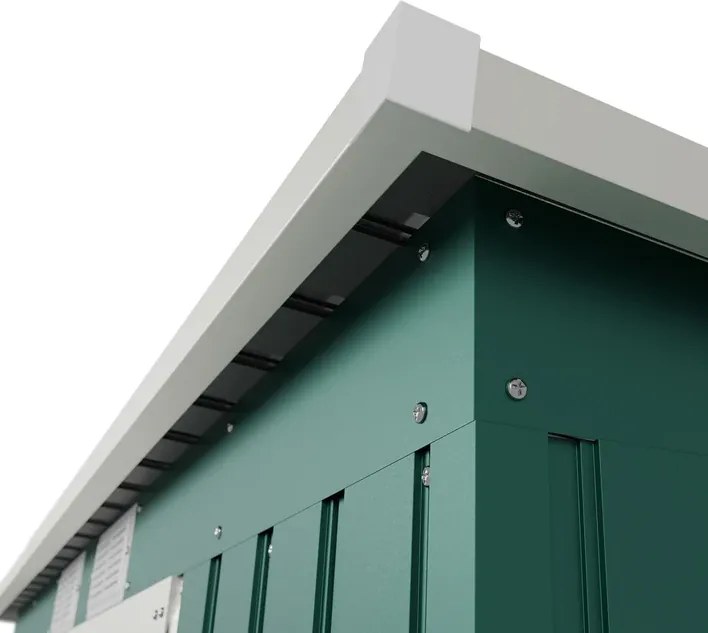 Záhradný domček na náradie, 213 x 130 x 173 cm, tmavozelený