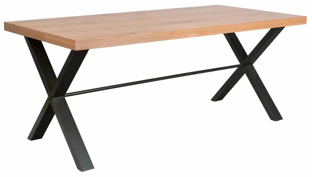 Jedálenský stôl s kovovým rámom pre 6 osôb 1800x900x750