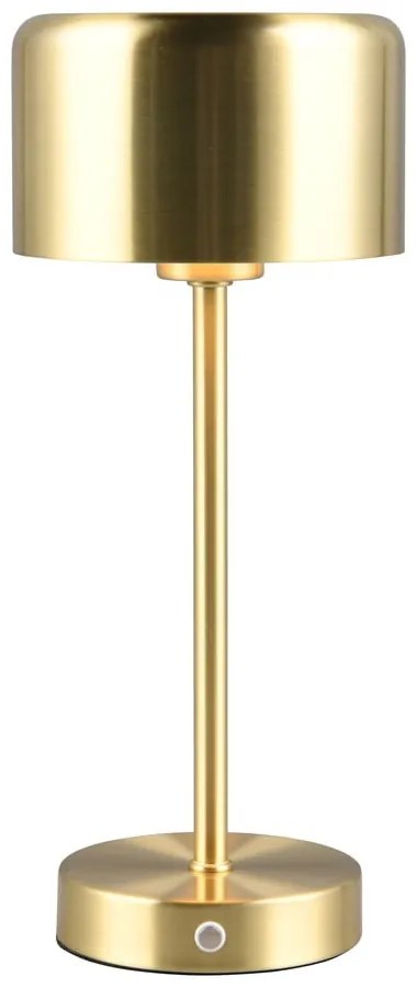 LED stmievateľná stolová lampa v zlatej farbe (výška 30 cm) Jeff – Trio