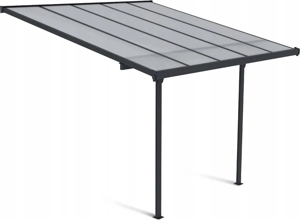 Záhradný prístrešok na zastrešenie Atlanta 314 x 305 cm Polykarbonát na stenu Garážový