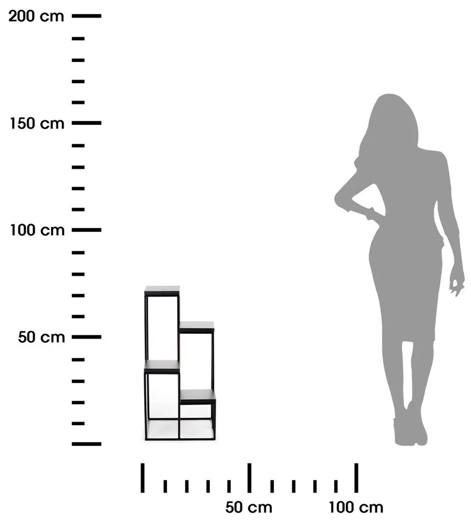 Stojan na kvety Caros čierny