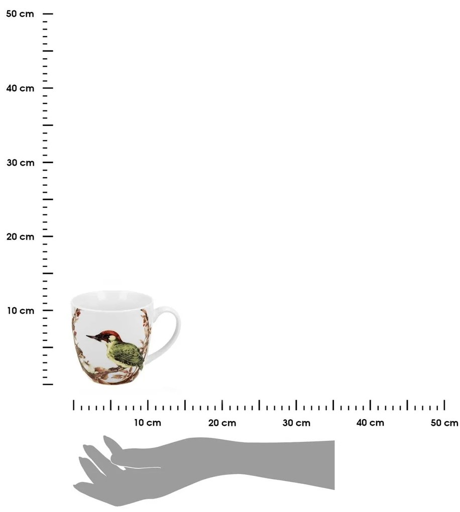 Porcelánový hrnček Woodpecker 460 ml