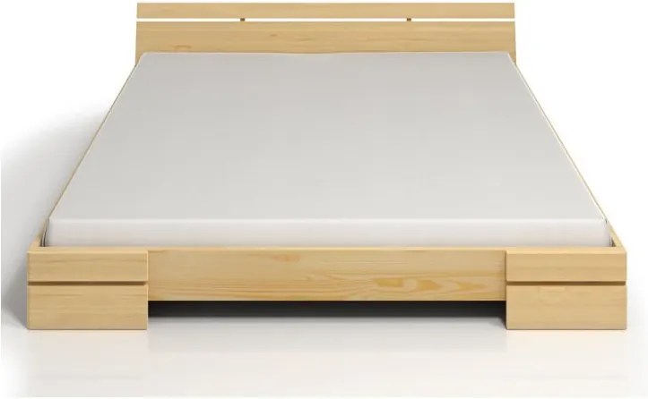 Dvojlôžková posteľ z borovicového dreva s úložným priestorom SKANDICA Sparta Maxi, 180 × 200 cm