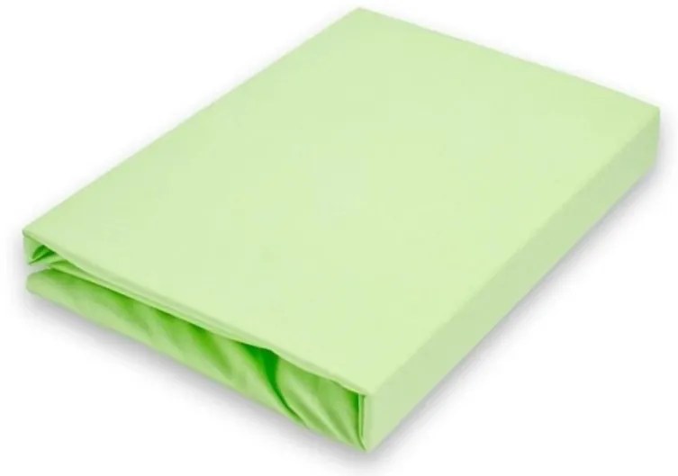 Jersey prestieradlo EXCLUSIVE svetlo zelené 100x200 cm