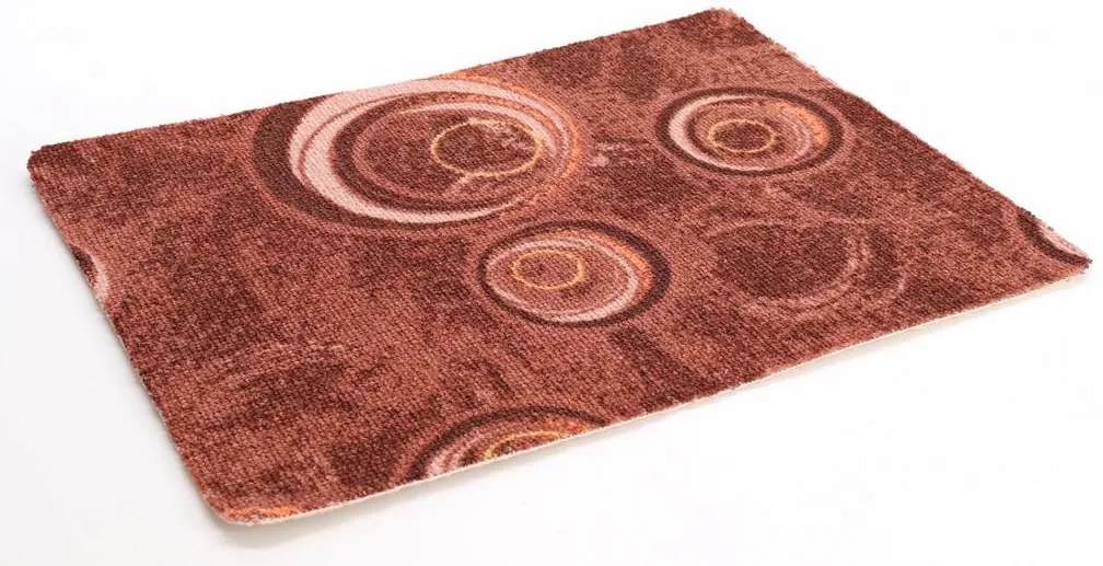 Koberec metráž Drops 43, na mieru, šíře 4m,5m, hnedá, filc, chodba / predsieň, ITC