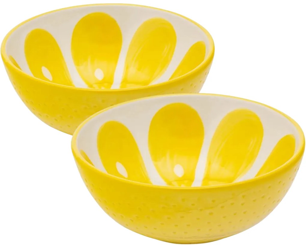 Altom Sada keramických misiek Tropicana citrón12,5 cm, 2 ks