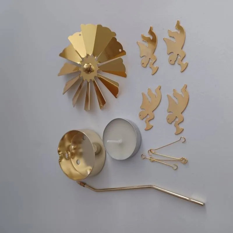 DECOLED Anjelský prsteň, 8 x 13 cm, anjeli, zlato