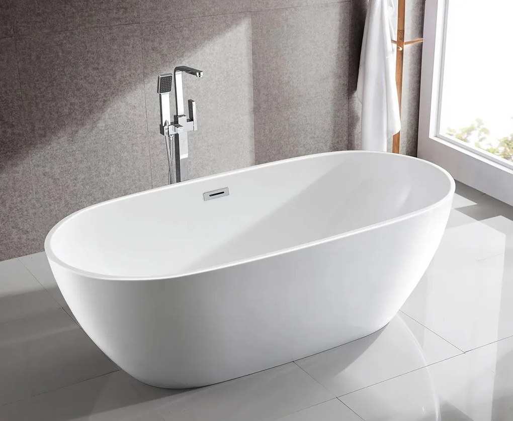 Aqualine Aqualine, DOURO voľne stojaca vaňa 180x80cm, biela, E1880