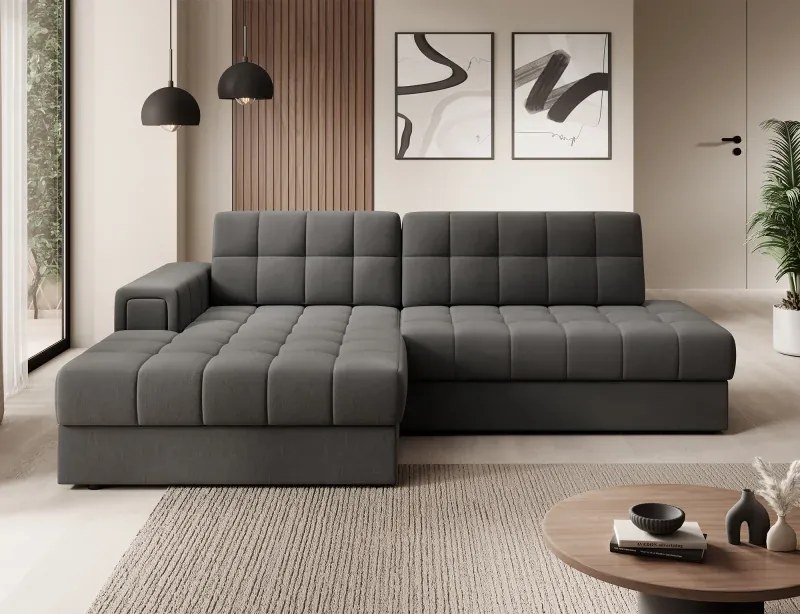 Sedacia súprava Katrin, ľavá, sivá (sola 06)