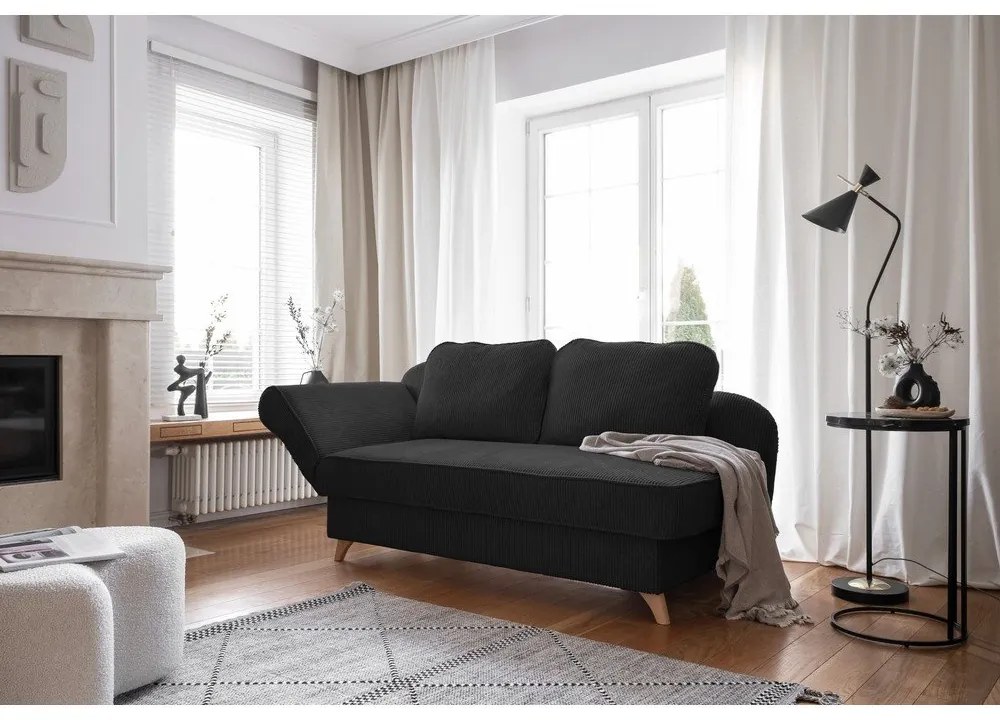 Antracitová menčestrová leňoška (ľavý roh) Chic Charlotte – Miuform