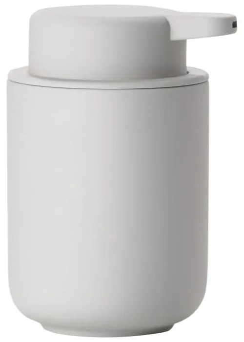 Svetlosivý dávkovač tekutého mydla z kameniny Zone Soft Grey, 250 ml