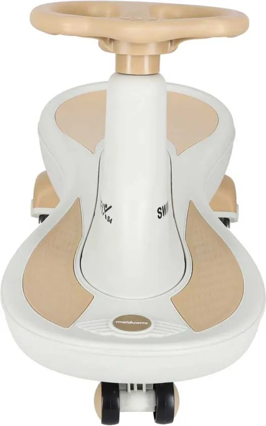 KIK Gravitačná jazda Swing Fix S4, 76 cm, béžová, LED kolesá a hudba
