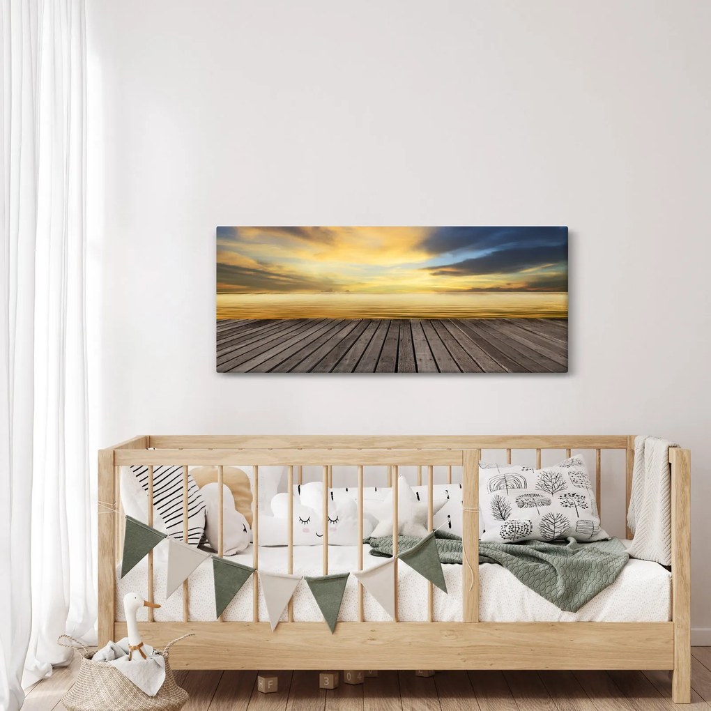 Obraz - Mólo s výhľadom (120x50 cm)