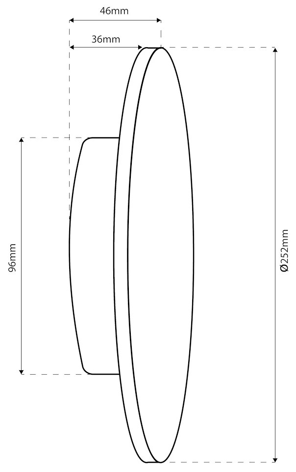 Exteriérové nástenné LED svietidlo Disk, 1x LED 18w, CCT, čierna